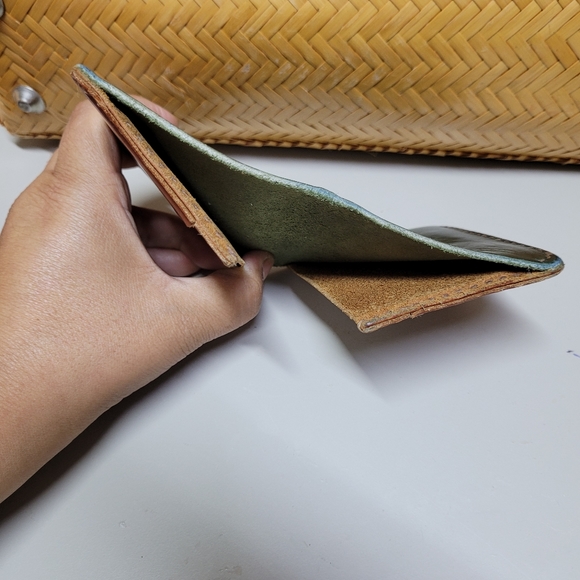 Men's 6 Pockets Bifold Horizontal Card Minimalist Leather Wallet - Picture 5 of 9